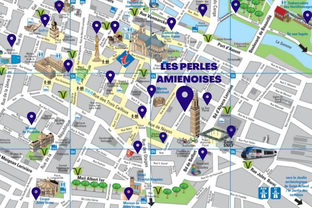 Les Perles Amienoises✩Black Pearl☆Hyper Centre☆ Amiens Kültér fotó